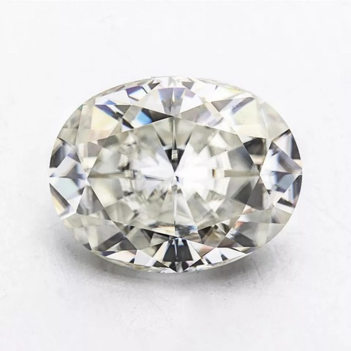 Loose Moissanite Off White Clean Oval Cut 8.00 x 6.00 MM