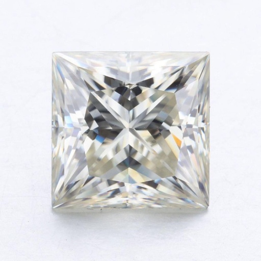 Loose Moissanite Off White Clean Princess Cut 8.00 MM